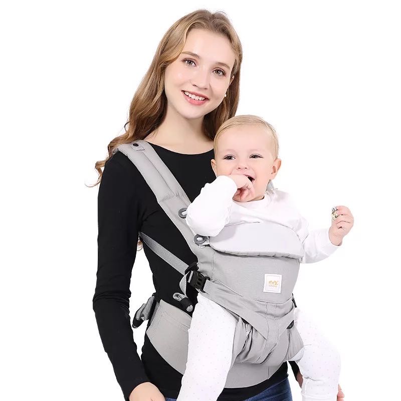 מנשא בד לתינוק מכותנה סרוגה, נושם ומתכוונן לכל גיל