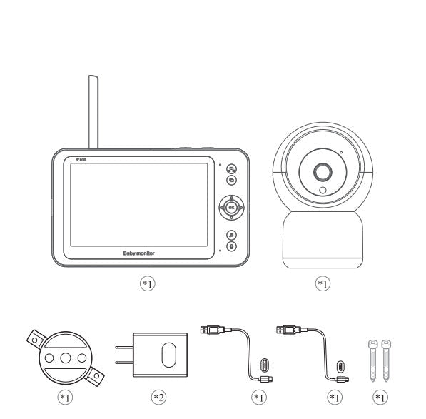 מוניטור לתינוק עם מסך 5 אינץ' ואיכות 1080P
