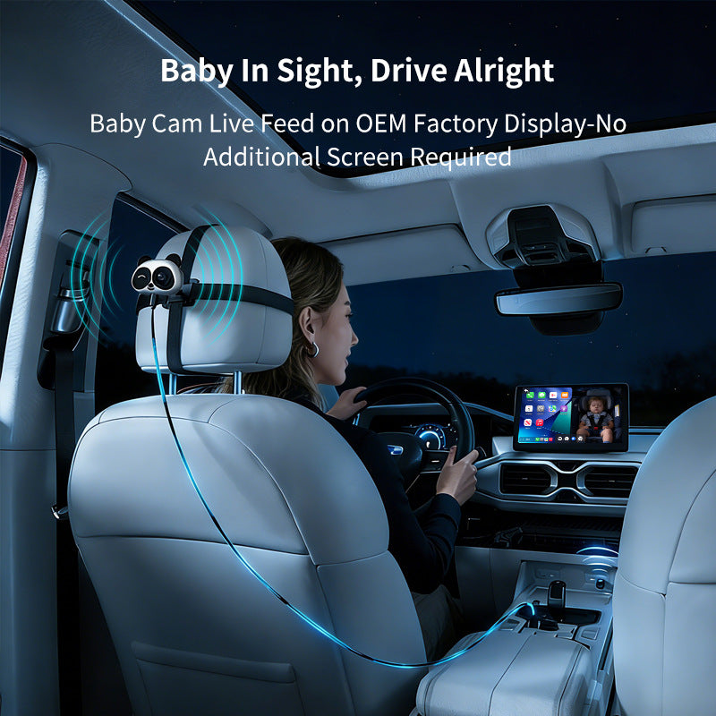 מצלמת ניטור אלחוטית לתינוק עם CarPlay