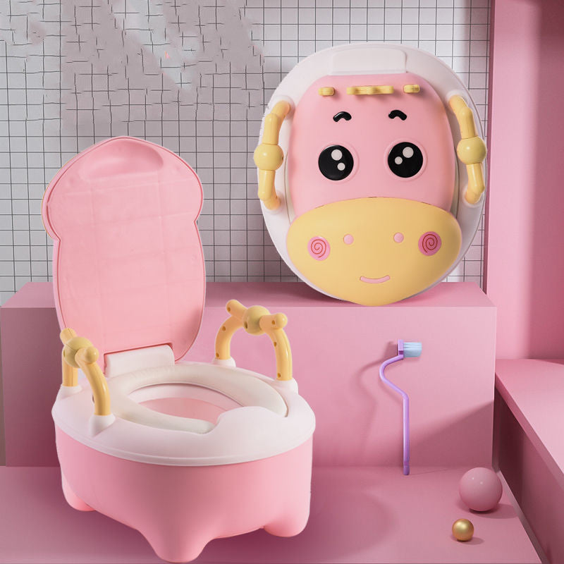 סיר גמילה לתינוק בעיצוב ארגונומי עם מושב מרופד