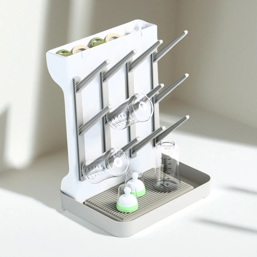 מתקן ייבוש רב-קומתי לבקבוקי תינוקות לארגון השיש