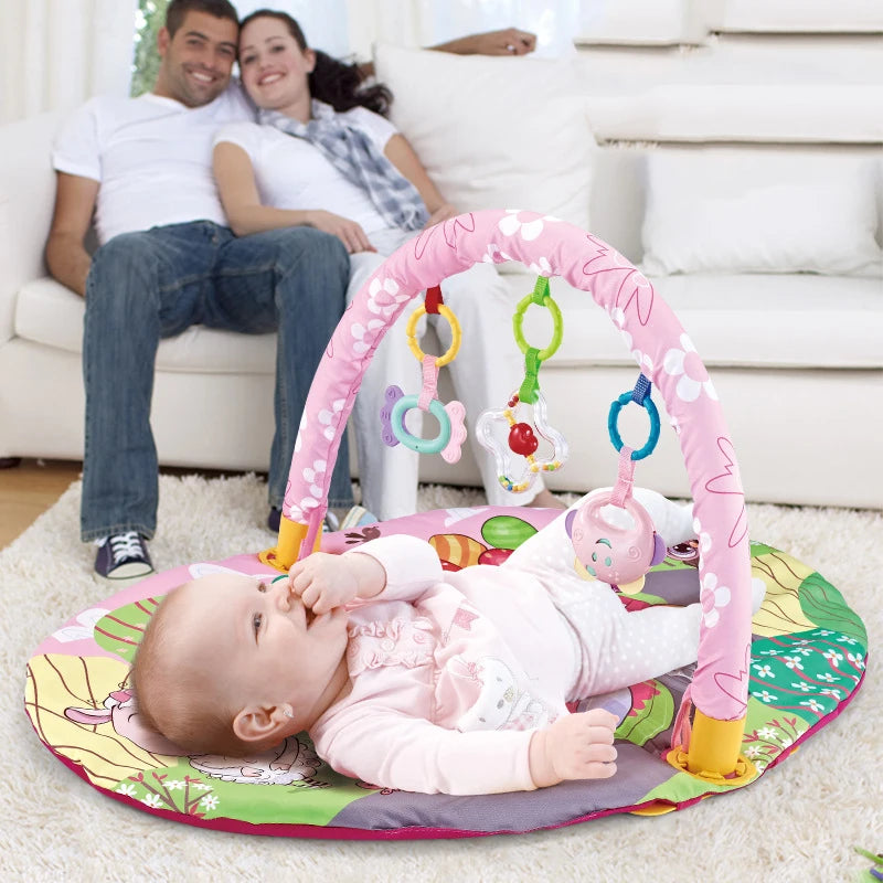 משטח פעילות לתינוק עם קשתות משחקים צבעוני