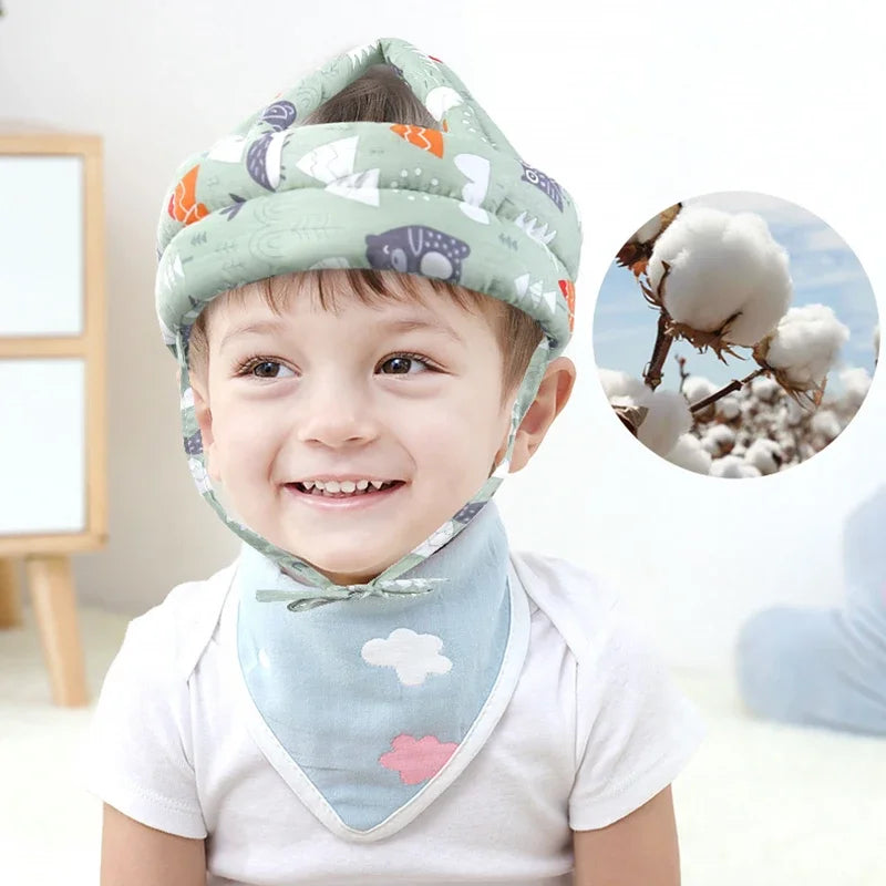 קסדת בטיחות לתינוק נגד חבלות דגם יער מתכווננת ונושמת
