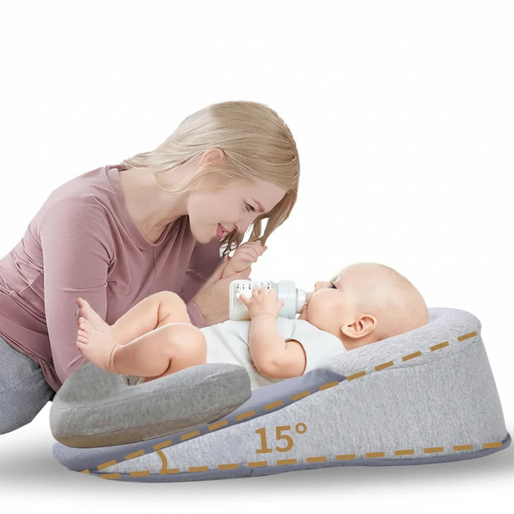 כרית הנקה והאכלה לתינוק בצורת U כותנה דגם רצועות משופר