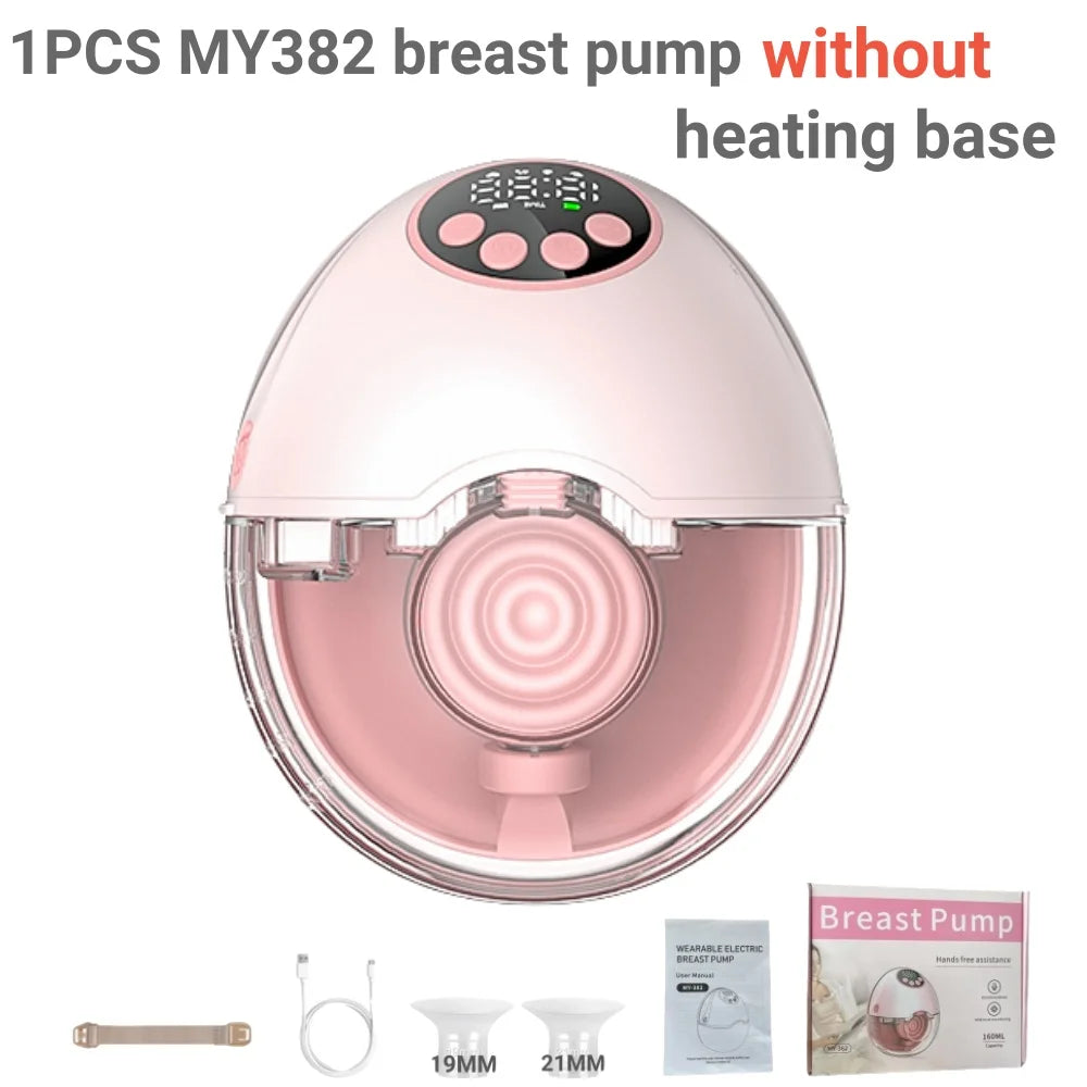 Wearable Hands-Free Electric Breast Pump with Heating Sterilizing Lid