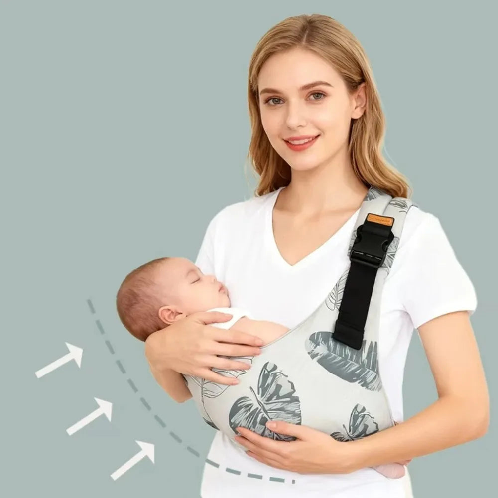 מנשא תינוקות מתכוונן לתינוק ופעוט מבד כותנה רך ונושם