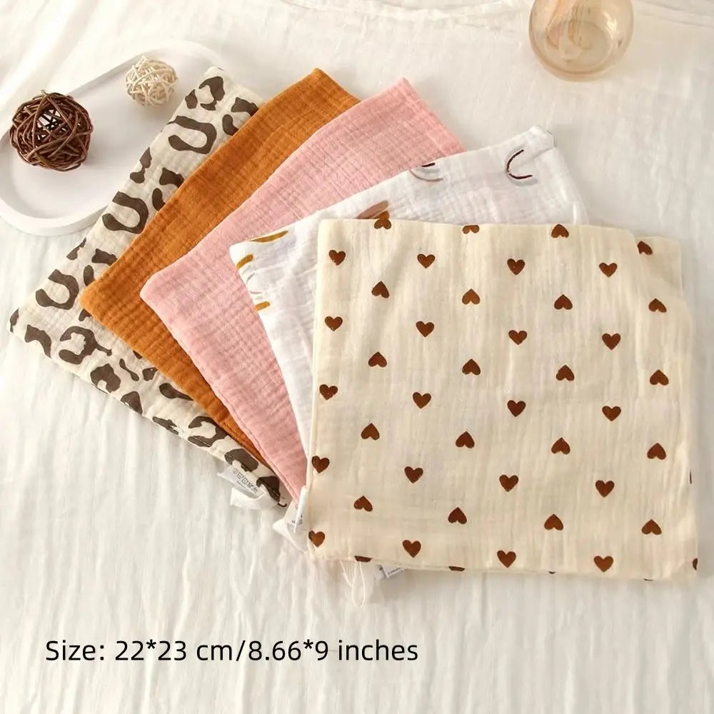 מגבת כותנה רכה לתינוק מארז 3 או 5 יחידות גזה