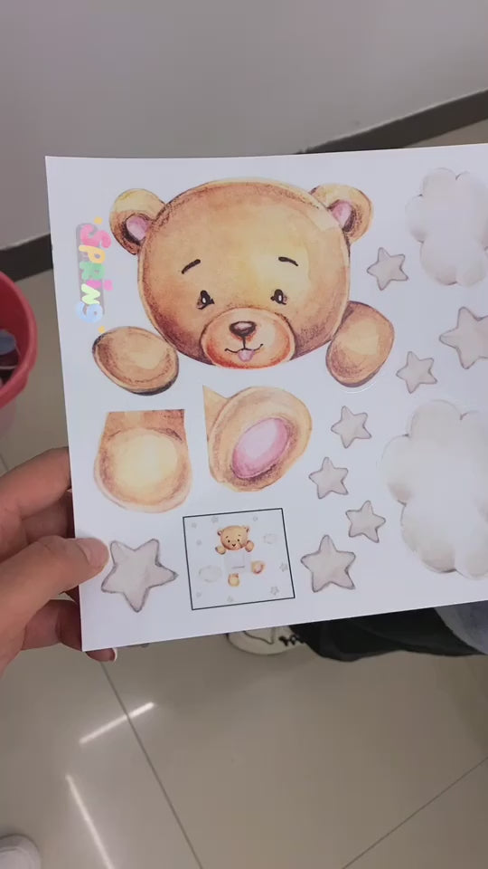 מדבקות קיר לחדר ילדים דגם חיות ודמויות